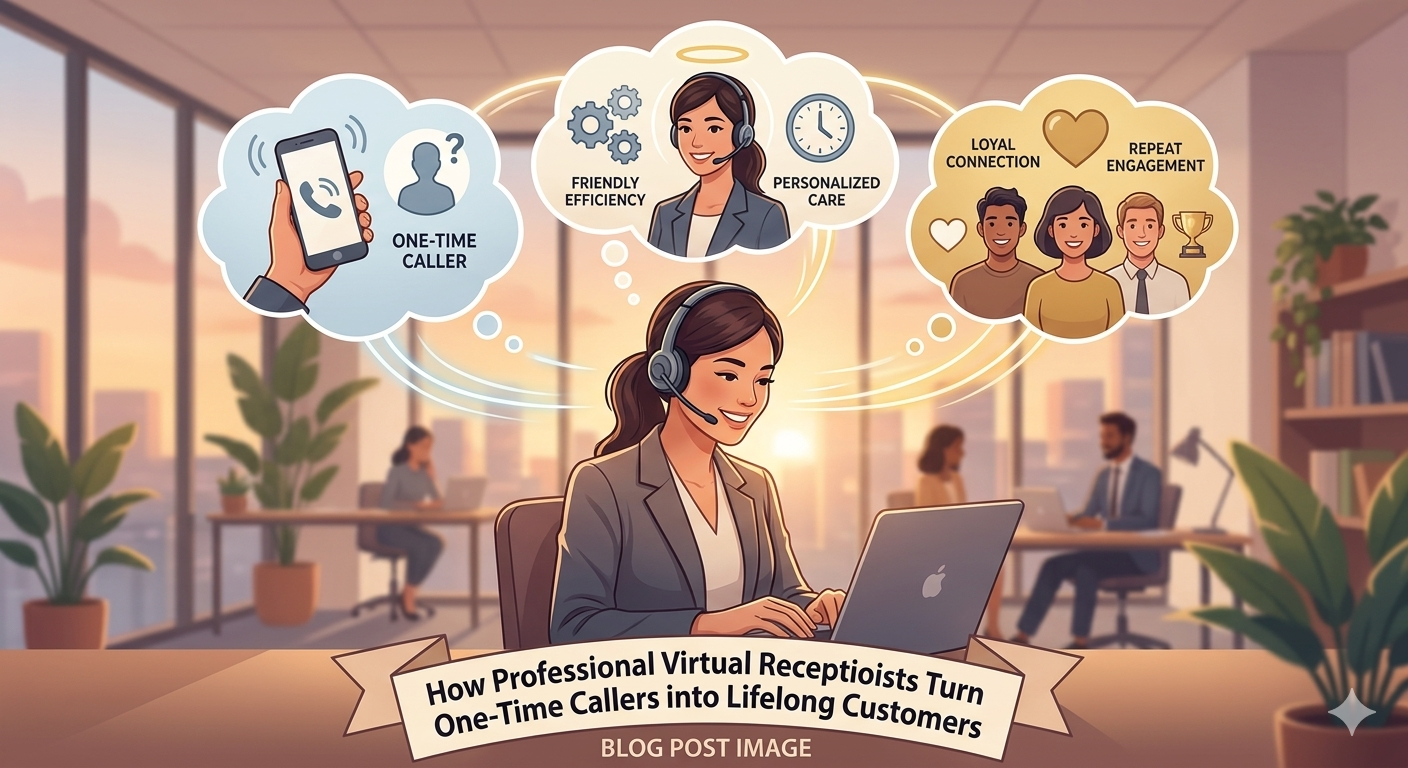 How Professional Virtual Receptionists Turn One-Time Callers into Lifelong Customers